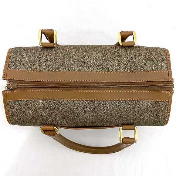 Gucci Mini Bag Canvas Leather Gray Camel Brown - Picture 7 of 10